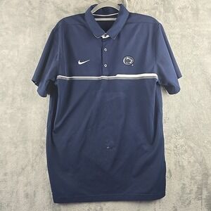 Penn State Nike Dri Fit Men's Large Golf Polo Shirt Short Sleeve NCAA College